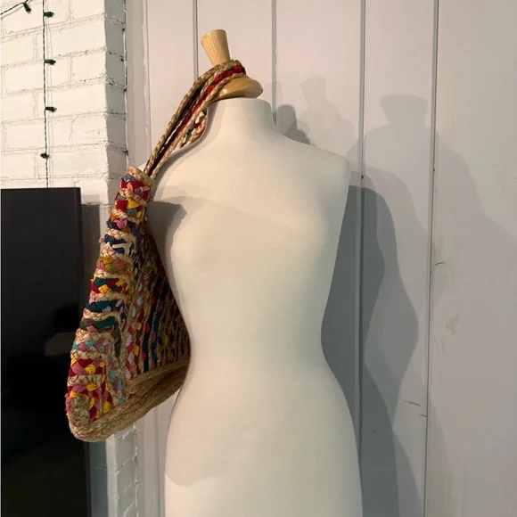 Multicolor Woven Tote Bag - Picture 4 of 9